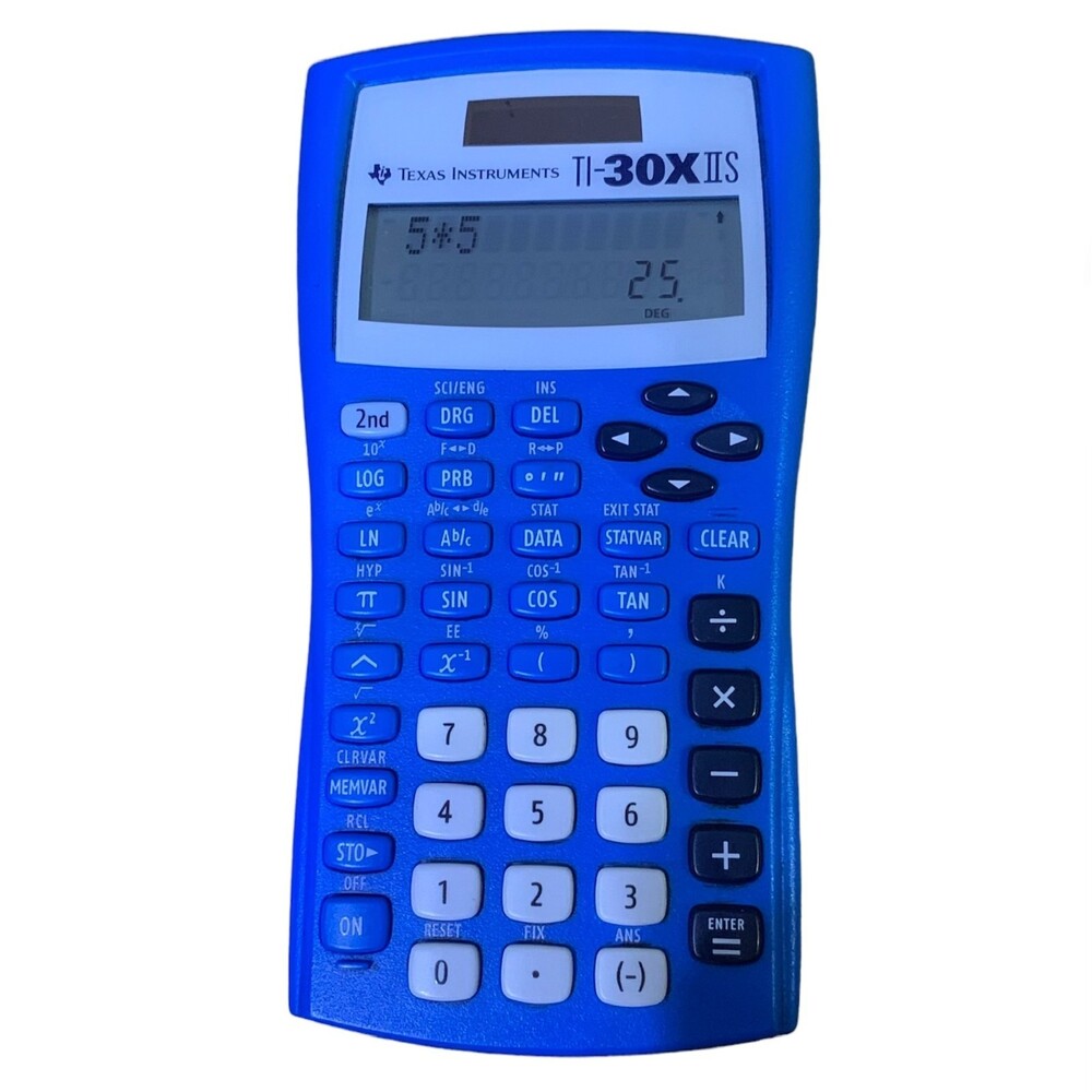 Texas Instruments Lightning Blue TI-30XIIS Scientific Calculator
